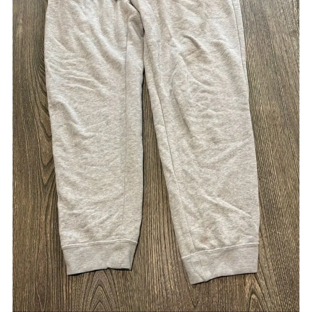Nike Womens Jogger Sweat Pants Drawcord Elastic Waist Cotton Blend Gray Size M